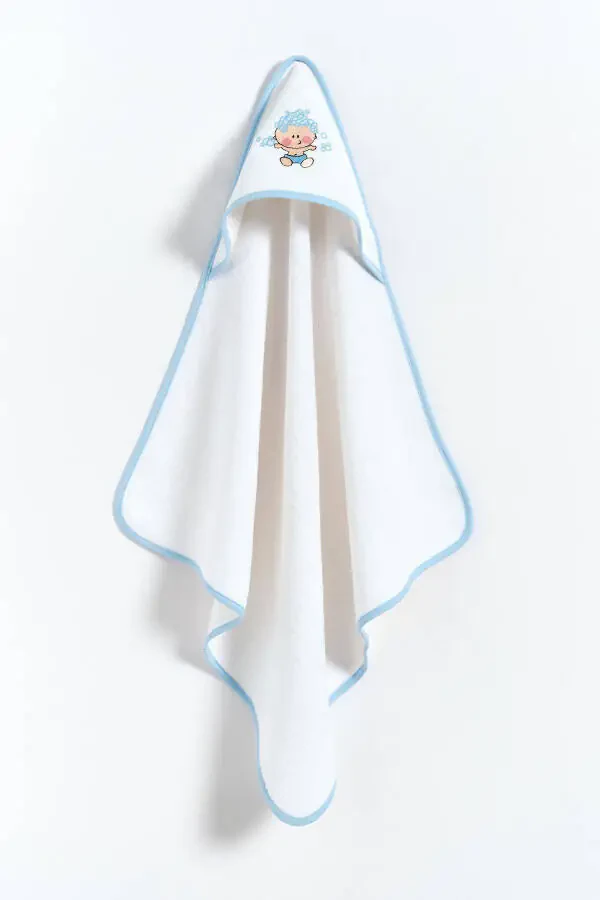 100% Paxta Movi Renda bilan Tikilgan Bolajonlar Uchun Kundak - Oq - 2