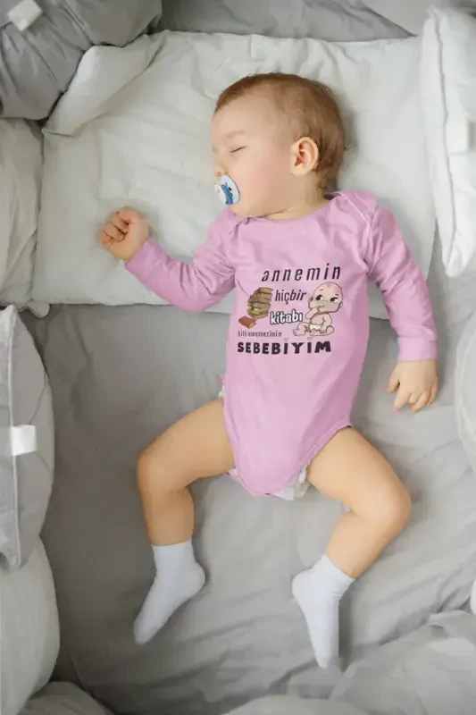 %100 Paxta Onamning O'qiy O'qimagan Kitob Bosmali Uzun Yengli Chiqchitbadi Zibin-PUSHTI - 1