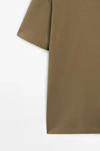 %100 paxta o'rta qalinlikdagi futbolka - Yashilroq - 7