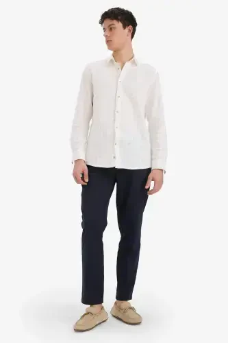 %100 Paxta Yozgi Jogger Shim Tor Koyok Beli Bog'ichli Rezinkali Cho'ntakli Z6475AZ24SP-Lojuvard - DEFACTO (1)