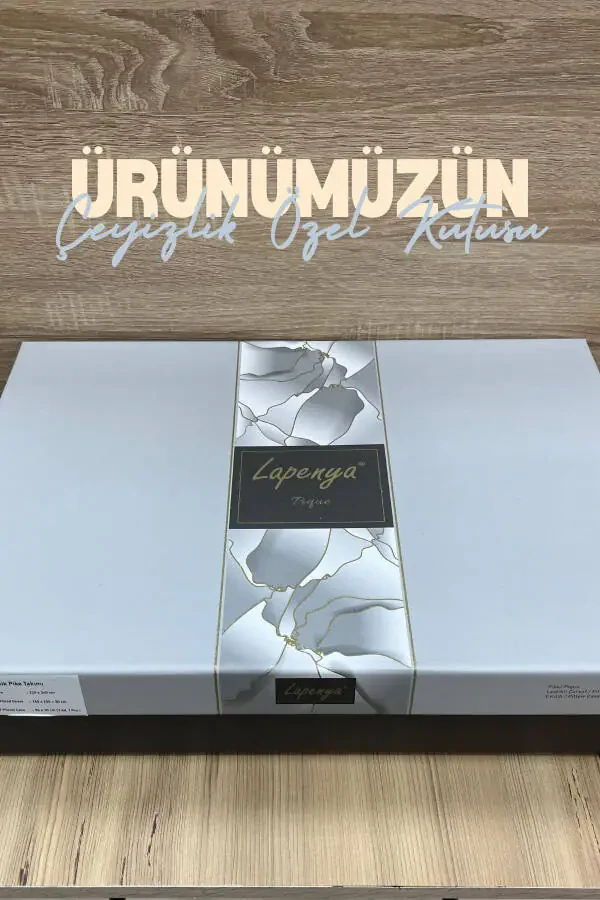 100% Paxtadan To'qilgan Elastikli Ikki Kishilik To'shak To'plami - 5