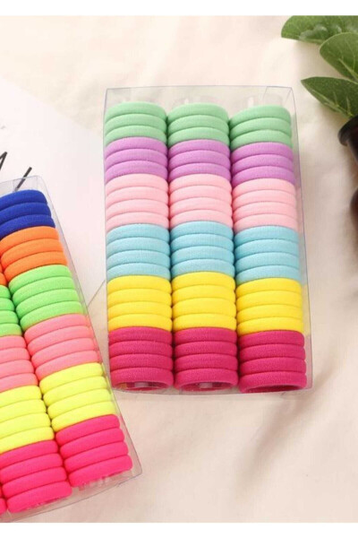 100 Piece Colorful Rubber Band Set - 2