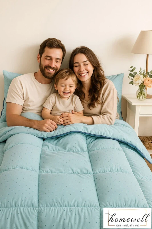 100% PURE BAMBOO HYPOALLERGENIC DOUBLE BED SLEEP SET MAT - HOMEWELL