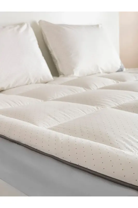 100% PURE BAMBOO HYPOALLERGENIC DOUBLE BED SLEEPING SET CREAM - 16