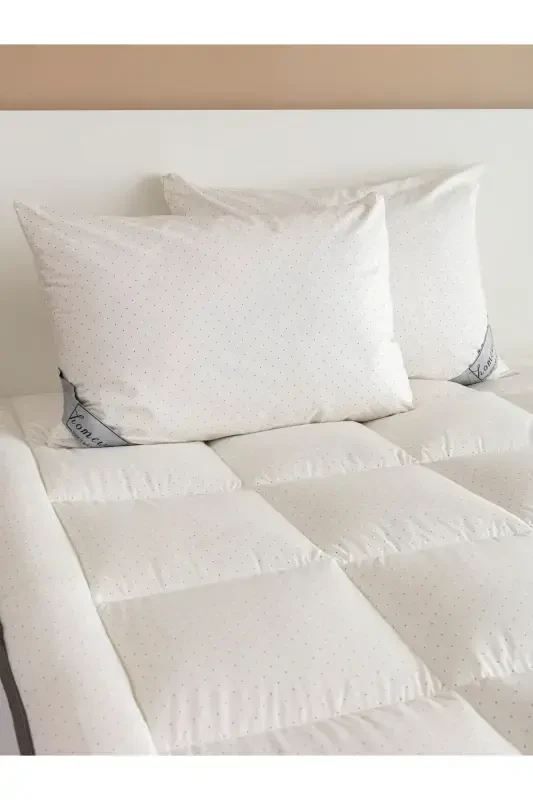 100% PURE BAMBOO HYPOALLERGENIC DOUBLE BED SLEEPING SET CREAM - 6