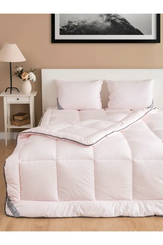 100% PURE BAMBOO HYPOALLERGENIC DOUBLE BEDDING SET PINK - 12