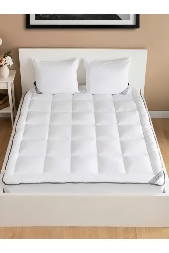 100% PURE BAMBOO HYPOALLERGENIC DOUBLE DUVET COVER SET WHITE-white - 7