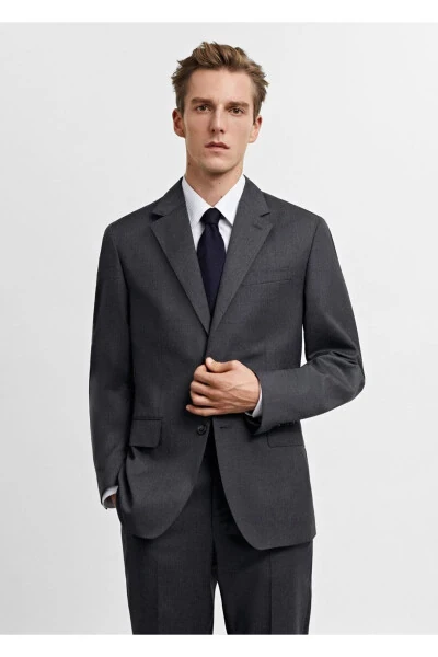 100% Pure Wool Blazer Jacket - 1