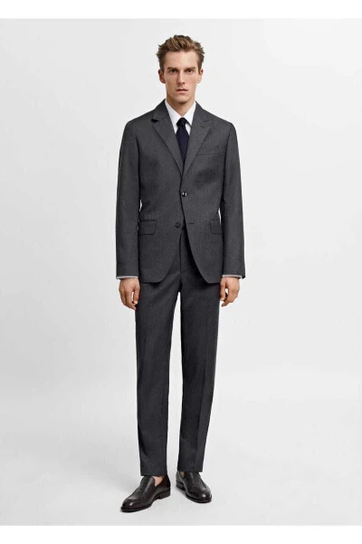 100% Pure Wool Blazer Jacket - 2