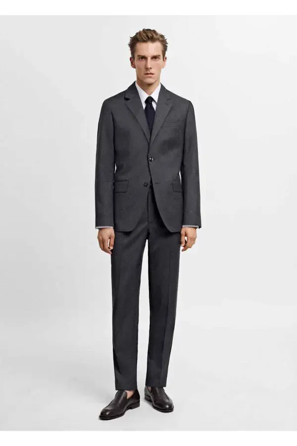 100% Pure Wool Blazer Jacket - 2