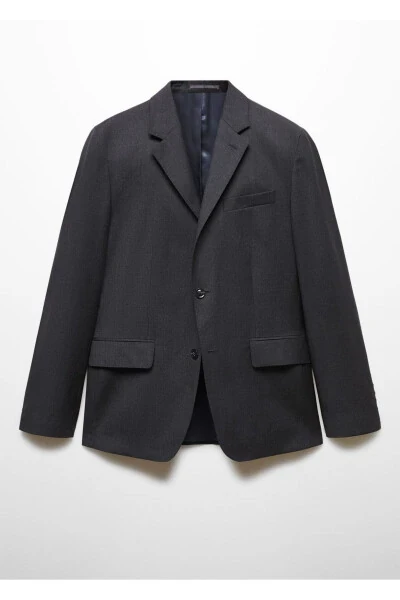 100% Pure Wool Blazer Jacket - 3