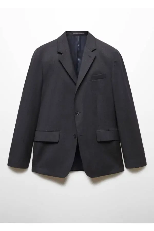 100% Pure Wool Blazer Jacket - 3