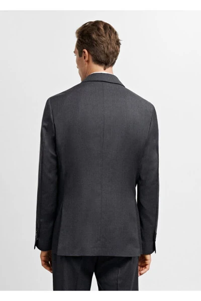 100% Pure Wool Blazer Jacket - 4