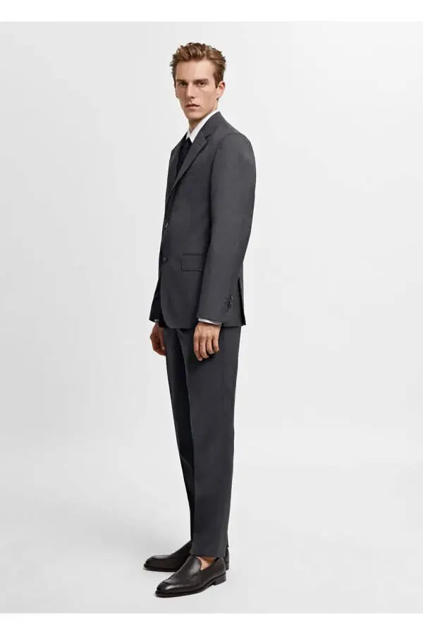 100% Pure Wool Blazer Jacket - 5