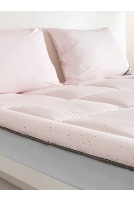 %100 SAF BAMBU HİPOALERJENİK ÇİFT KİŞİLİK UYKU SETİ PEMBE - pembe - 15