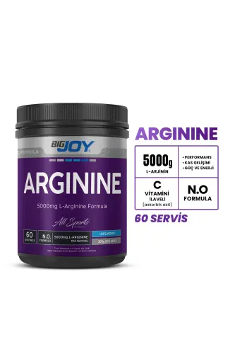 Arginine Powder L-Arjinin 300g 60 Servis - BIGJOY SPORTS (1)