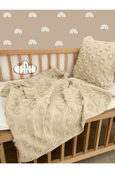 100% Shenil Plyushlari bilan Maxsus Dizayn Matolari Bolalarga Mo'ljallangan Adashtirish Ko'rpasini 100x100 Sm - TINYBABYCONCEPT (1)