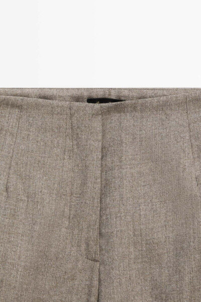 100% wool straight fit pants. - 7