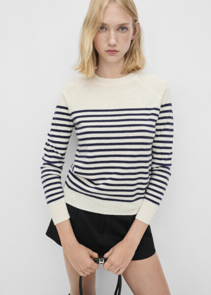 100% wool sweater - Ecru - 35