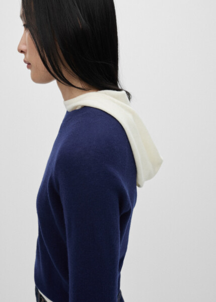 100% wool sweater - Ecru - 8