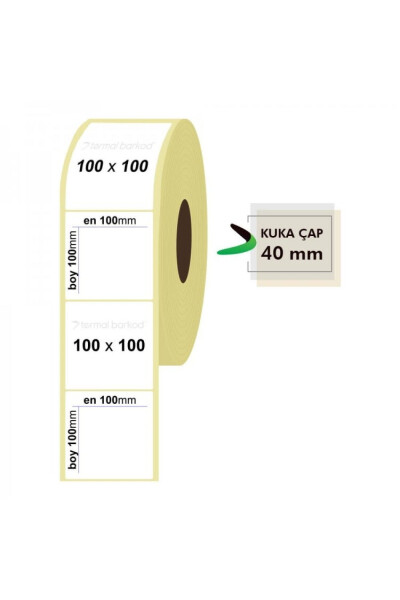 100 X 100 Termal Barkod Etiketi (450 SARIM) - 2