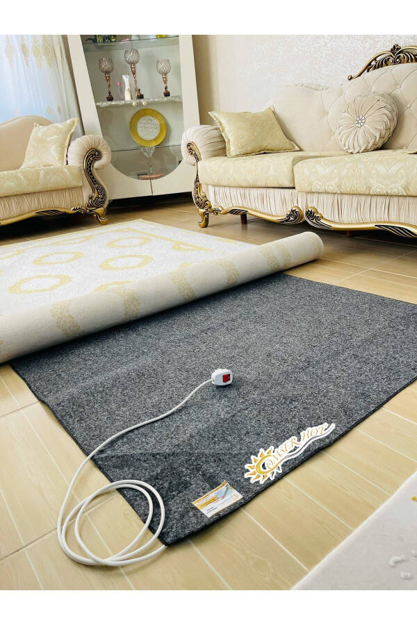 100 X 150 Cm Electric Fleece Rug Underfloor Heater Floor Heating - 2