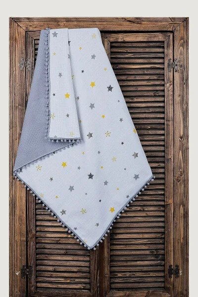 %100 Хлопок Многоцелевое Двухслойное Муслиновое Одеяло (80X100) - FG STORE