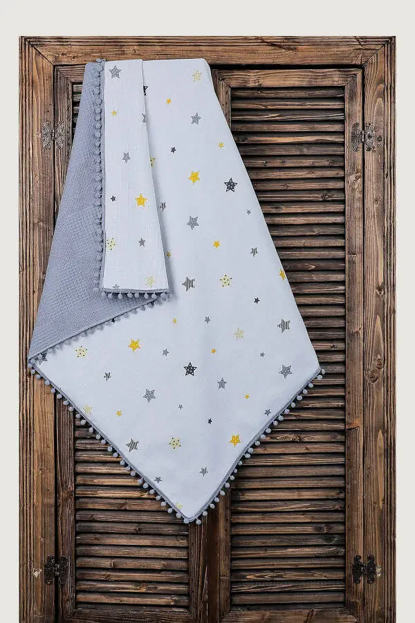 %100 Хлопок Многоцелевое Двухслойное Муслиновое Одеяло (80X100) - 1