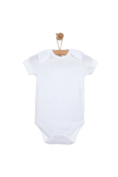 %100 Хлопок Трикотаж 5 шт. Экрю Боди с Коротким Рукавом для Малыша - 6