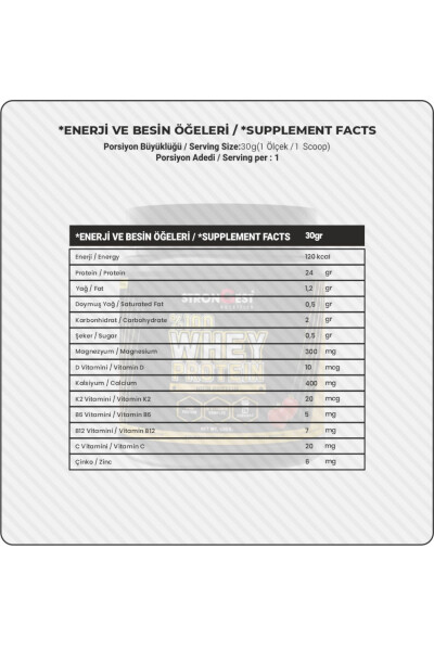 100% zardob oqsili kukun, 420 gr, 14 ta porsiyalar, qulupnay lazzatli - 2