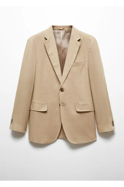 100% zigʻir nozik kesim pidjak - 3