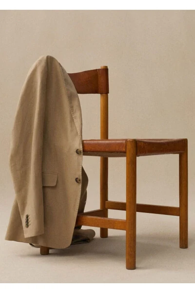 100% zigʻir nozik kesim pidjak - 5