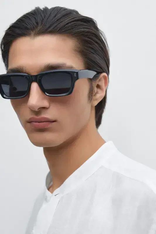 %100 zig'ir regular fit hakim yoqa ko'ylak-Oq - 4