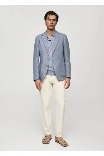 100% zig'ir tor tolali tor blazer ko'ylagi - 3