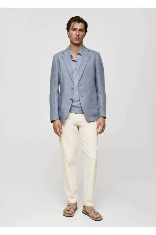 100% zig'ir tor tolali tor blazer ko'ylagi - 3