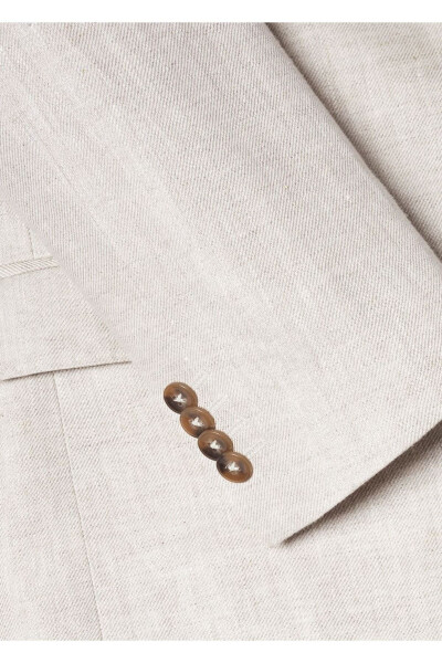 100% zig'ir yupqa kesim teksturali blazer pidjak - 6