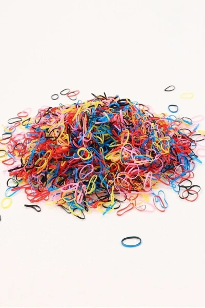 1000 Pcs Assorted Color Hair Scrunchies - 3