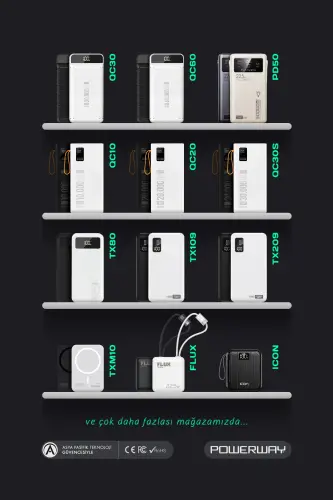 10,000 mAh, 22.5W fast charging, built-in wired LED flashlight, genuine 10,000 mAh QC10 white power bank - 8