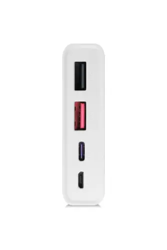 10,000 mAh, 22.5W fast charging, built-in wired LED flashlight, genuine 10,000 mAh QC10 white power bank - 6
