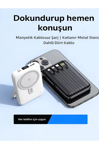 10000mah Wireless 22.5w Magsafe Portable Battery Powerbank iPhone Phone Charger - 5