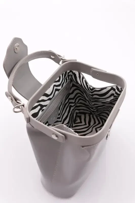 100210584 Women's Shoulder & Arm Bag-Gray - 4