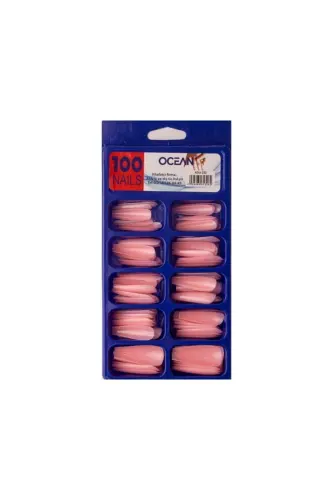 100'lü Kutulu Balerin Protez Takma Tırnak - 232-Açık Pembe 