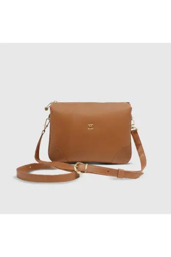 101010043 Women's Shoulder & Crossbody Bag-Tan - 1