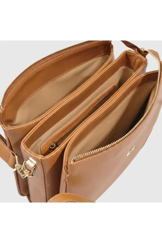 101010043 Women's Shoulder & Crossbody Bag-Tan - 2