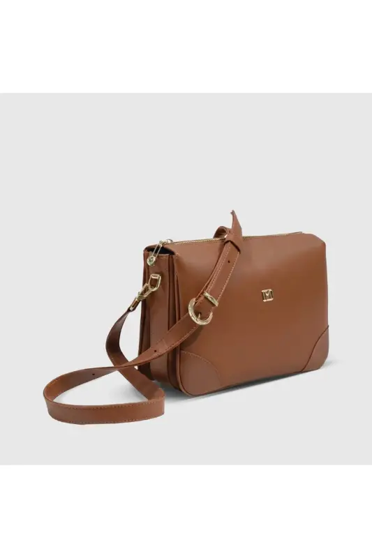 101010043 Women's Shoulder & Crossbody Bag-Tan - 4