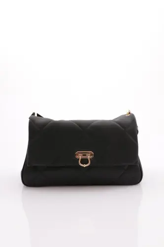 101010101 Women's Shoulder & Arm Bag-BLACK - 1