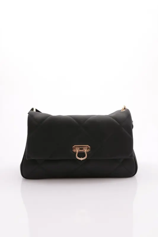 101010101 Women's Shoulder & Arm Bag-BLACK - 1