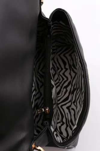 101010101 Women's Shoulder & Arm Bag-BLACK - 5