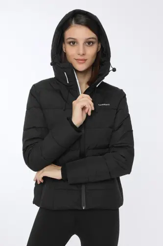 101044533 Sn31 Apreskı Coat Kadın Mont Mont-SIYAH SIYAH - LUMBERJACK (1)