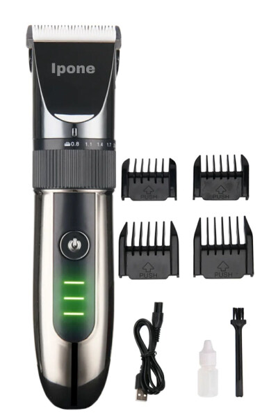 1012 Professional Ceramic Blade Hair Beard Neck Trimmer Barber Choice Usb Rechargeable - 24